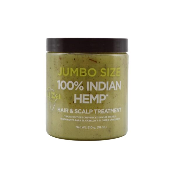 Kuza 100% Indian Hemp Hair & Scalp Treatment - Improves Dry Hair and Scalp Health - JUMBO SIZE 18 oz