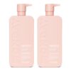 MONDAY HAIRCARE Smooth Shampoo + Conditioner Bathroom Set (2 Pack) 27oz Each for Frizzy, Coarse, and Curly Hair, Made from Coconut Oil, Shea Butter, & Vitamin E, 100% Recyclable Bottles