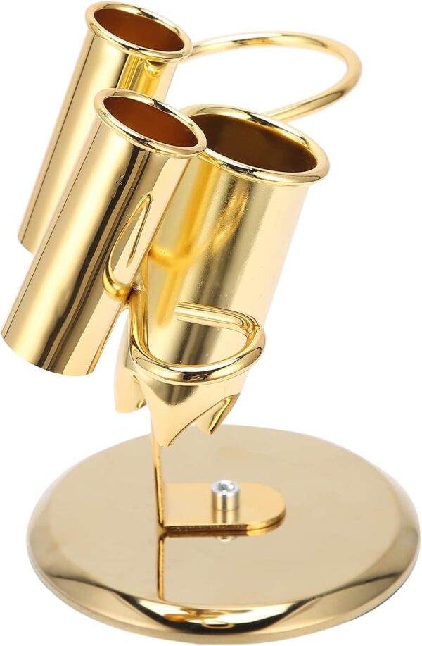 Hair Dryer Holder Styling Tool Organizer for Hair Care, Compact Design Suitable for Small Bathrooms Gold