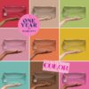 Embla Clear Cosmetic Bag Makeup Case, Clear Zipper Make Up Pouch and Toiletry Travel Tote, Cute Skincare Pouches for Women Girls, Preppy Purse Cosmetic Organizer, Small Makeup Bags, Sand