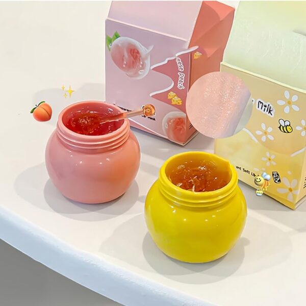 Hydrating Lip Balm Lip Mask for Dry and Cracked Lips,Honeys Lip Mask,Moisturizing Lip Mask Reduces Lip Lines Lip Care