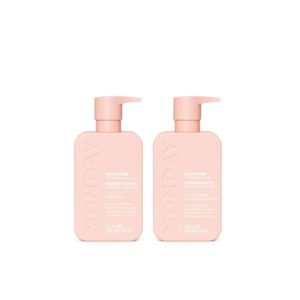 MONDAY HAIRCARE Moisture Shampoo + Conditioner Set, 12 Fl Oz (Pack of 2)