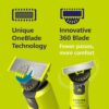 Philips Norelco OneBlade 360 with Connectivity Hybrid Face + Body, Electric Beard Trimmer, Shaver & Body Groomer with 360 Blade Tech, 1x360 Blade, 5-in-1 Comb, Body Kit, Travel Case, QP4631/90