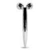 Contouring Face Roller - Skin Care Face Massager Tightens & Tones Skin Appearance, Improves Complexion, and Reduces Aging & Wrinkles, Silver