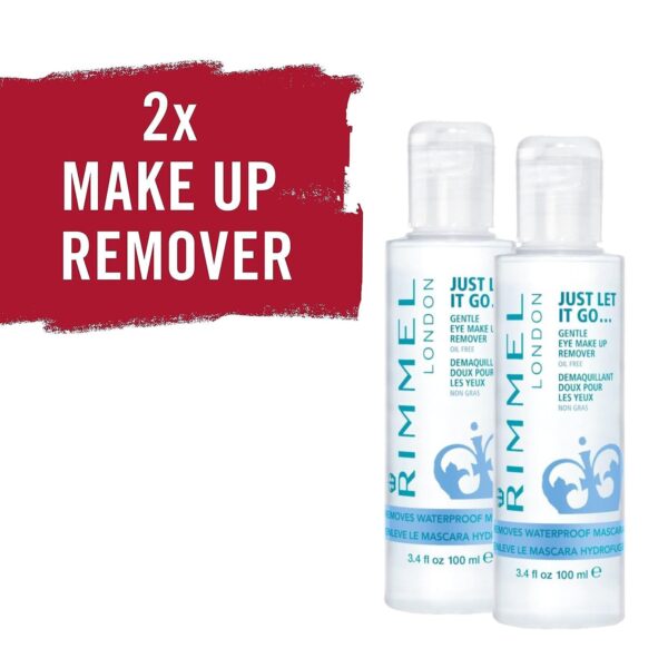 Rimmel Just Let It Go Eye Make Up Remover, 3.4 Fl Oz , 2 Count (Pack of 1)