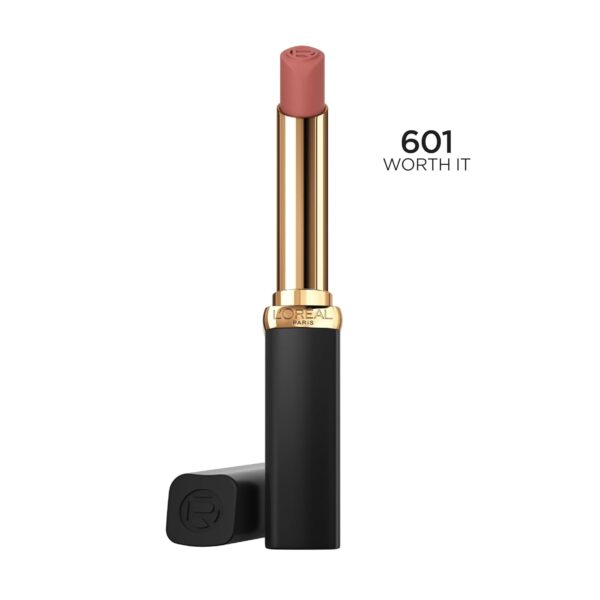L'Oreal Paris Colour Riche Intense Volume Matte Lipstick, Lip Makeup Infused with Hyaluronic Acid for up to 16HR Wear, Worth It, 0.06 Oz