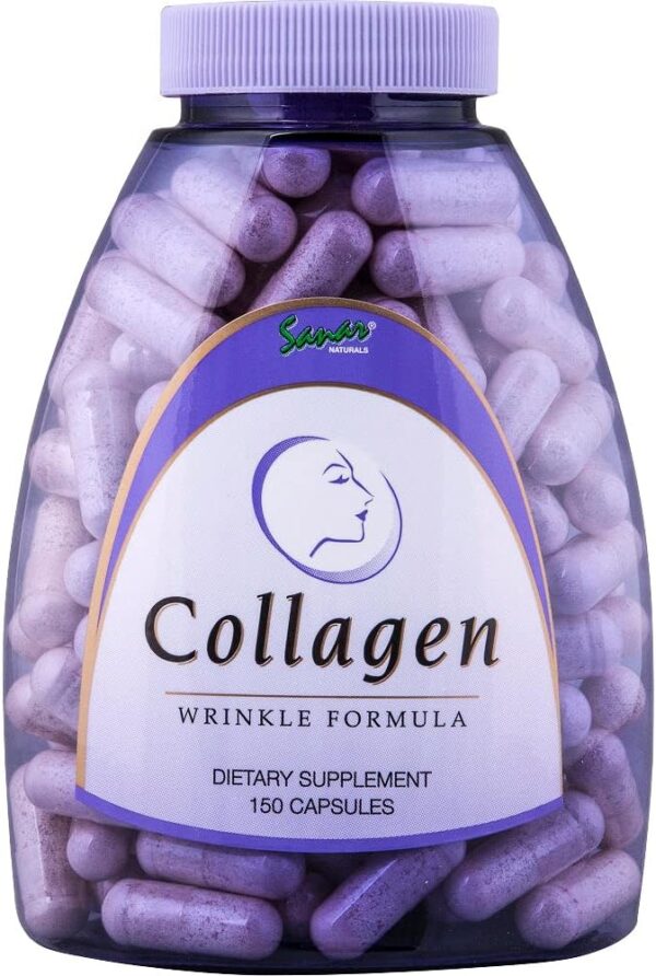 Sanar Naturals Collagen Pills with Vitamin C, E - for Hair, Skin, Nails, Joint Health, Reduce Wrinkles - Hydrolyzed Collagen for Women & Men Supplement - Grass Fed, Non-GMO, 150 Capsules