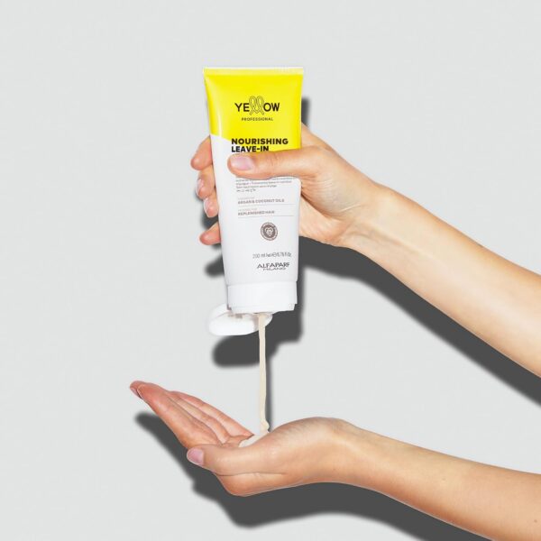 Alfaparf Milano Yellow Professional Moisturizing Leave-In Treatment for Dry Hair - Nourishing Hair Care - Anti-Frizz - Hydrates and Replenishes Hair - Adds Shine - Vegan (6.76 fl oz / 200ml)