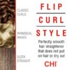 CHI Original Ceramic Flat Iron, Hair Straightener For A Smooth Finish, Floating Plates, Quick Heat Up, Analog On/Off Switch, 1" Styling Tool, Black