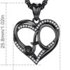 INFUSEU Unique Initial Necklaces for Women Girls Small Heart Letter Jewelry, Meaningful Personalized Gifts