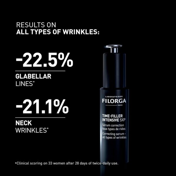 Filorga Anti-Aging Time-Filler Intensive 5XP Face Serum, Anti-Aging Serum for Fine Lines and Wrinkles, 1 oz