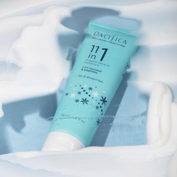 Pacifica Leave In Conditioner - 11 in 1 Magical Hair Treatment - Strengthen & Repair Damaged Hair - Deep Conditioning for Dry Hair Adds Shine & Anti-Frizz for Straight, Wavy & Curly Hair Care, Vegan