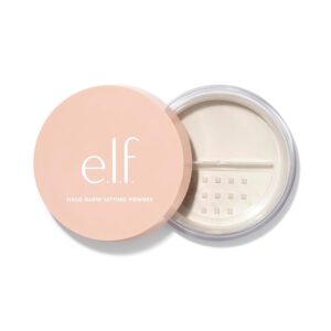 e.l.f. Halo Glow Soft Focus Setting Powder, Silky Setting Powder For Creating Soft Glow Without Shine, Smooths Pores & Lines, Light