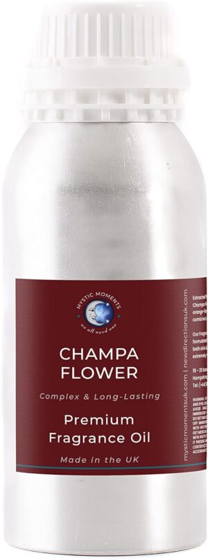 Mystic Moments | Champa Flower Fragrance Oil - 1Kg - Perfect for Soaps, Candles, Bath Bombs, Oil Burners, Diffusers and Skin & Hair Care Items