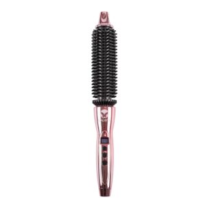 CALISTA Perfecter Pro Heated Round Brush | Lift & Volumize Hair, No Heat Damage | 4 Sizes, Dual Voltage & Adjustable Temp (1.0, Rose Gold)