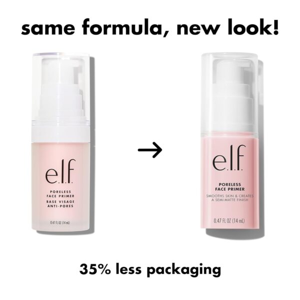 e.l.f. Poreless Face Primer, Restoring Makeup Primer For A Flawless, Smooth Canvas, Infused With Tea Tree & Vitamin A, Vegan & Cruelty-Free, 0.47 Fl Oz