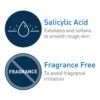 CeraVe Moisturizing Cream with Salicylic Acid, Exfoliating Body Cream with Lactic & Hyaluronic Acid, Niacinamide, and Ceramides, Fragrance Free & Allergy Tested, 12 Ounce