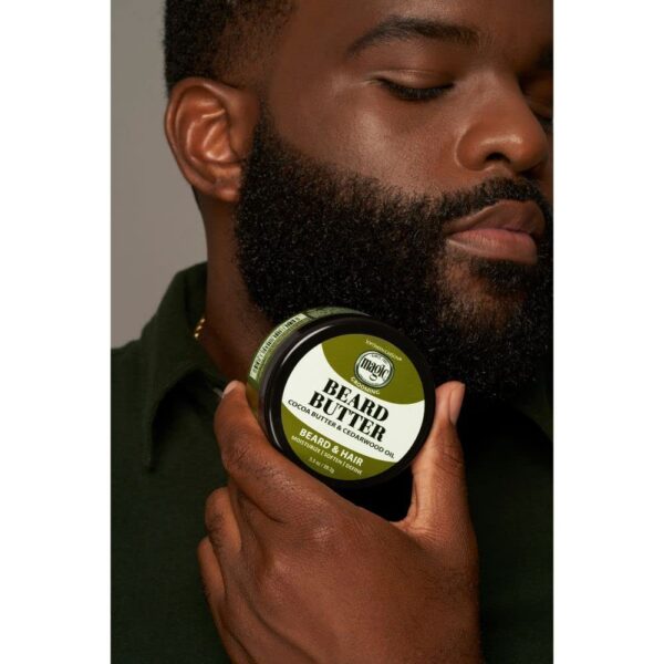 SoftSheen-Carson Magic Men's Grooming Conditioning Beard Butter With Cocoa Butter and Cedarwood Oil, Moisturizes, Softens and Define With No Drying Alcohol, 3.5 ounces