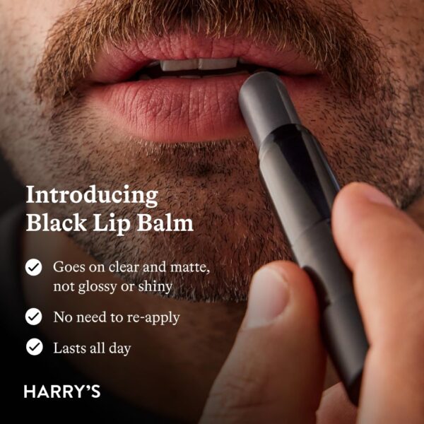 Harry's Black Lip Balm for Men - (5 Pack) Hydrating Men's Lip Balm with Natural Finish - Korean Skincare Technology with Meadowfoam Oil