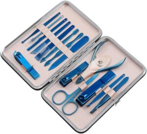 15 Pieces Nail Clipper Sets for Nail Care Tools Storage Kit Beauty Set