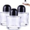 3Pcs Perfume Bottles Empty, 50ml/1.7oz Glass Refillable Perfume Bottle with Spray Atomizer, Essential Oil Container for Traveling and Outgoing