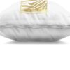 Stupell Industries Chic Striped Perfume Bouquet Indoor Printed Throw Pillow, 18 x 7 x 18, Gold