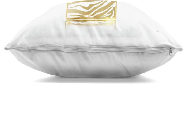 Stupell Industries Chic Striped Perfume Bouquet Indoor Printed Throw Pillow, 18 x 7 x 18, Gold