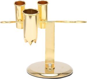 Hair Dryer Holder Styling Tool Organizer for Hair Care, Compact Design Suitable for Small Bathrooms Gold