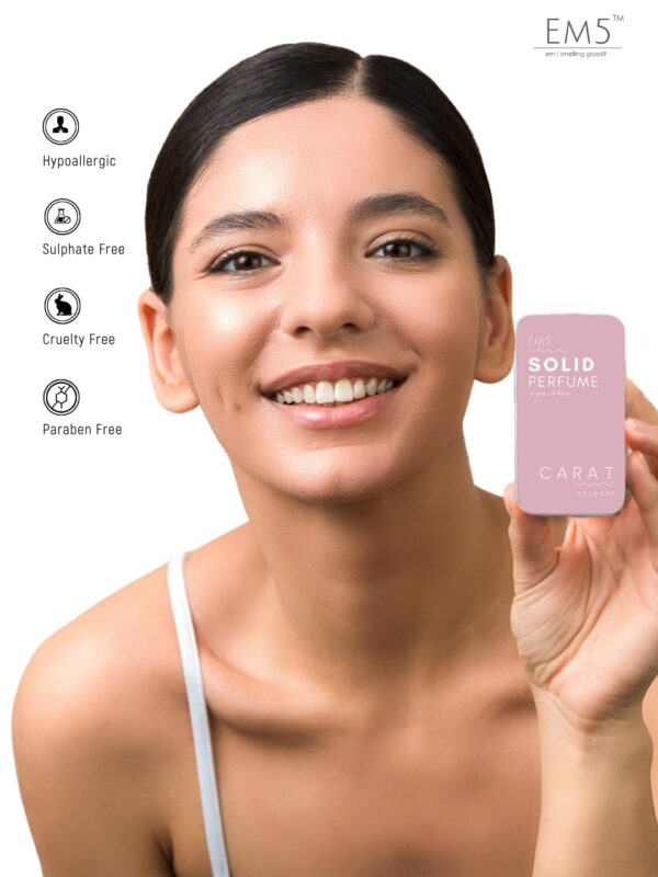 E.m.5 Set Of 4 Unisex Cologne Solid Perfumes For Unisex, Travel & Pocket Friendly Perfume, Strong & Lasting Fragrance, Gift Pack, 48g - Multiple.