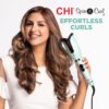 CHI Spin N Curl, Curling Iron For Healthy & Shiny Effortless Curls & Waves, Provides Preset Temperature Settings For Each Hair Texture, Mint Green