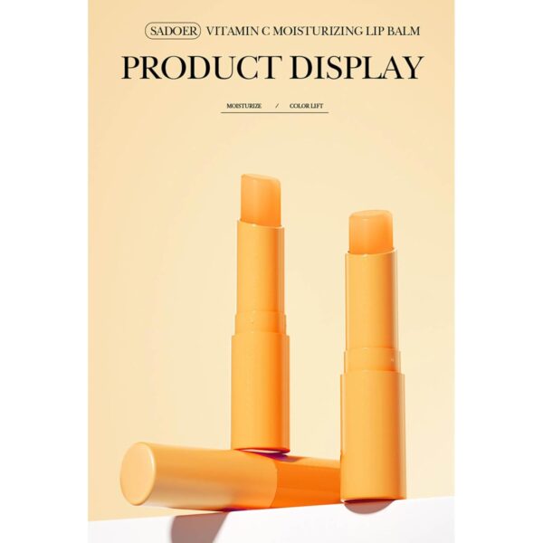 TiaoBug Lip Balm for Women Girls 2.7g Natural Hydrating Moisturizer Long Lasting Nourishment Non Greasy Dry Lips Care Smooth Soft Vitamin C One Size