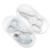 Little Martin's: Baby Nail Care Kit - Blue - 4pc Grooming Set, 1 Clipper, 2 Scissors, 1 Tweezer, Storage Case, Ergonomic Design, Infant-Baby-Kids