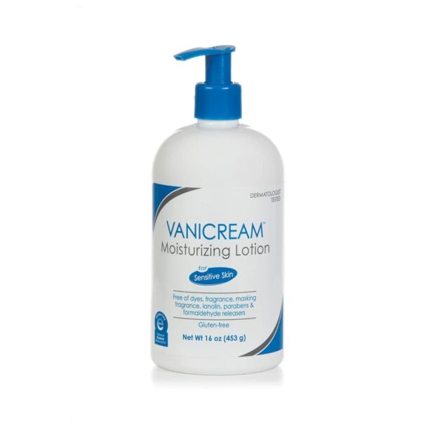 Vanicream Moisturizing Lotion with Pump | Fragrance and Gluten Free | For Sensitive Skin | 16 Ounce (Pack of 1)
