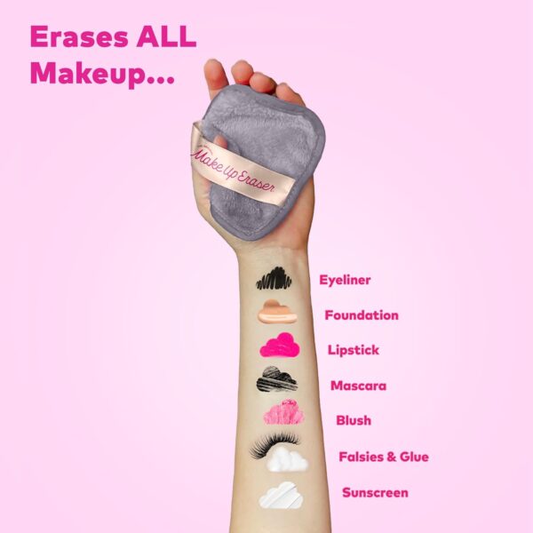 7-Day Set, Erase All Makeup with Just Water, Including Waterproof Mascara, Eyeliner, Foundation, Lipstick, Sunscreen, and More! 7ct