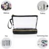 Ethereal Travel Makeup Bag, Clear Cosmetic Bag Make Up Organizer TSA Approved Toiletry Bag, Waterproof Pouch for Women Purse for Toiletries Accessories Brushes