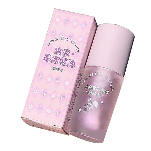 TiaoBug Women Girls Hydrating Lip Oil 1Pc Long Lasting Moisture Non Greasy Lightweight Tinted Lip Care Nourishing Smooth for Daily Use Intoxicating Grape One Size