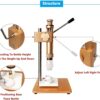 Liquid Plugging Machine for Perfume Bottles, Manual Sealing Machine with Adjustable Height and Several Sealing Diameters ~/