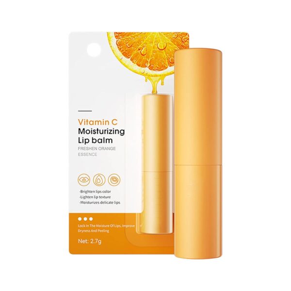 TiaoBug Lip Balm for Women Girls 2.7g Natural Hydrating Moisturizer Long Lasting Nourishment Non Greasy Dry Lips Care Smooth Soft Vitamin C One Size