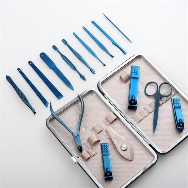 15 Pieces Nail Clipper Sets for Nail Care Tools Storage Kit Beauty Set