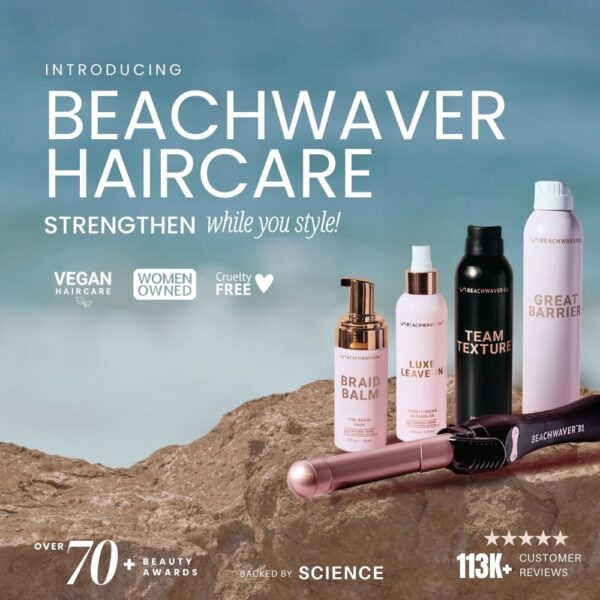 The Beachwaver Co. Haircare Luxe Leave-In Conditioning Detangler - Full Size (6 Oz) | Vegan Leave-In Treatment to Hydrate, Smooth, & Strengthen w/HiX Vegan Bond Multipliers | Sulfate & Paraben Free