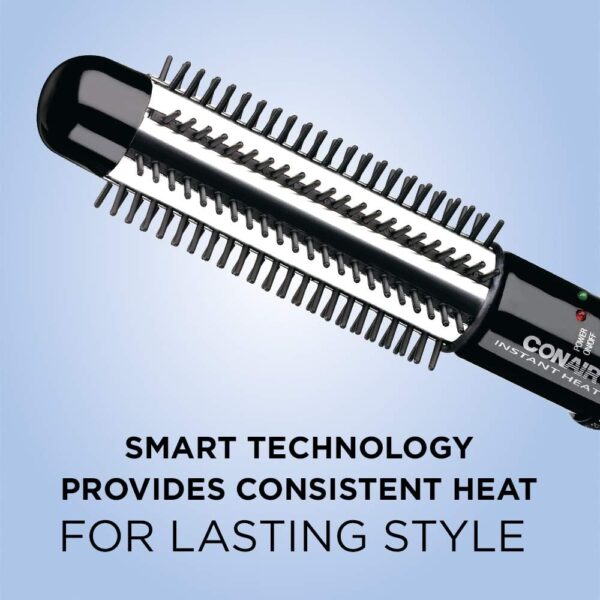 Conair Instant Heat Curling Iron Brush, 1 1/4-Inch Barrel - For Use On Short to Medium Length Hair