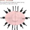 Aima Beauty Worldwide Travel Hair Dryer Brush Dual Voltage Blow Dryer Brush Hot Air Brush with Oval Barrel 360°Airflow for Smooth, Negative Ionic Frizz-Free Drying/Straightening/Voluming, Pink