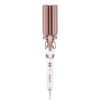 Conair Double Ceramic 3 Barrel Curling Iron, Hair Waver, Create Beachy Waves, Long-Lasting Natural Tight Waves for all Hair Lengths, White / Rose Gold