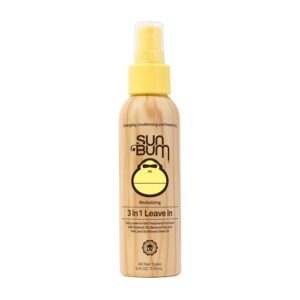 61y2K0TTH5L._SL1500_.jpg Sun Bum Revitalizing 3 in 1 Leave In Conditioner - Anti Frizz Detangler - Color Safe with UV Protection - Enriched with Coconut Oil and Banana - 4 oz