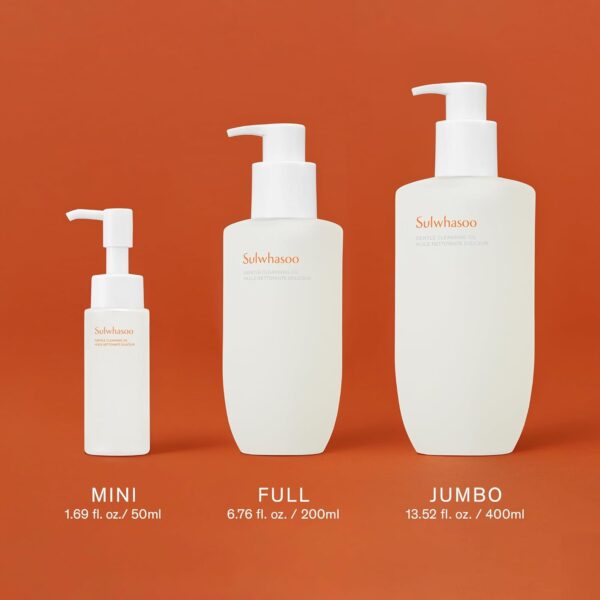 Sulwhasoo Gentle Cleansing Oil - Korean Cleanser for All Skin Types, Hydrating, Soothing & Refreshing, Removes Waterproof Makeup, SPF & Pore Clogging Impurities
