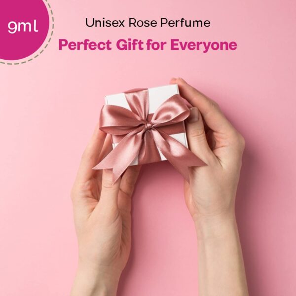 Bulgarian Rose Perfume Roll-On with Natural Rose Oil - Alcohol Free- Natural Rose Aromatic Fragrance - Unisex Rose Perfume - Perfect for Everyone - 9ml