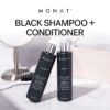 MONAT Black Shampoo + Conditioner – A 2-in-1 Formula for Optimal Hair Care in One Step – Cleanses, Conditions, and Promotes Stronger, Healthier-Looking Hair – For All Hair Types – 237ml (8.0 fl oz)