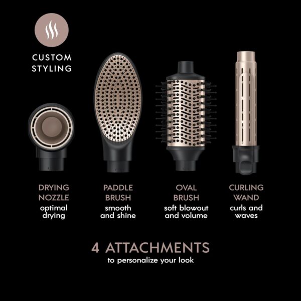 INFINITIPRO by CONAIR DigitalAIRE Multi Hair Styler, Air Styling System for Curls, Waves, Blowouts & Volume, 4 Attachments to Personalize Your Look Plus Storage Bag, Black - Amazon Exclusive