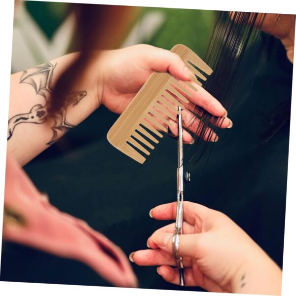 Hemoton Wooden Wide Hair Comb Detangle Hair Styling Tool for Women Salon Hairdressing Use