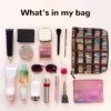 Books Makeup Bag For Women, Waterproof Linen Travel Cosmetic Organizer Lightweight Zipper Travel Toiletry Bag Organizer Makeup Brushes Storage Bag